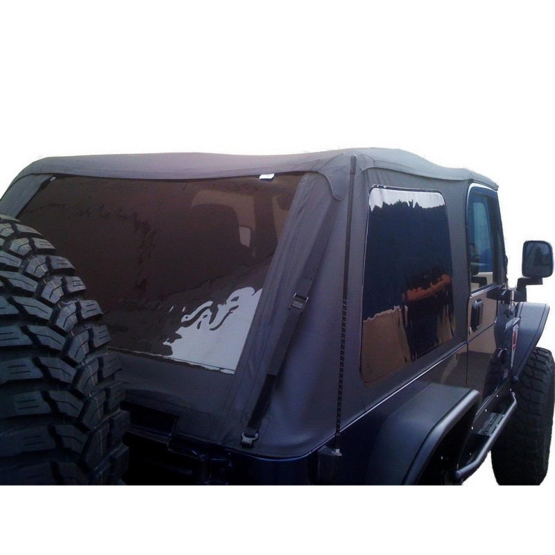 Rampage Jeep Wrangler(TJ) LJ Unlimited Frameless Soft Top Kit - Black Diamond