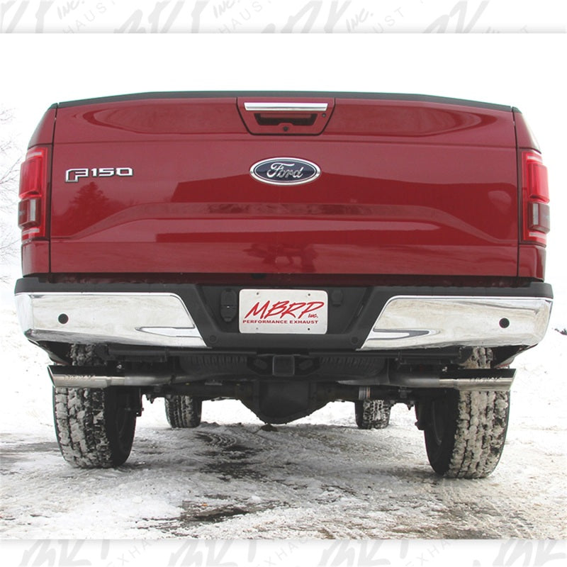 MBRP Ford F-150 5.0L 3in Cat Back Dual Split Side Exit AL Exhaust System