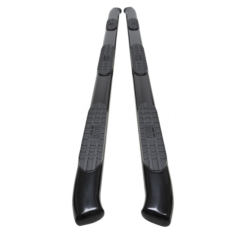 Westin Chevy Silverado 2500/3500 Crew Cab (8ft Bed) PRO TRAXX 5 Oval W2W Nerf Step Bars - Black