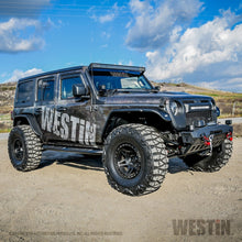 Load image into Gallery viewer, Westin 18+ Jeep Wrangler JLU 4dr Platinum 4 Oval Nerf Step Bars - Tex. Blk