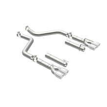 Load image into Gallery viewer, MagnaFlow Axle-Back, SS, 3in, Quad Split Rear 3.5 Tips 2015 Dodge Challenger incl SRT Hellcat