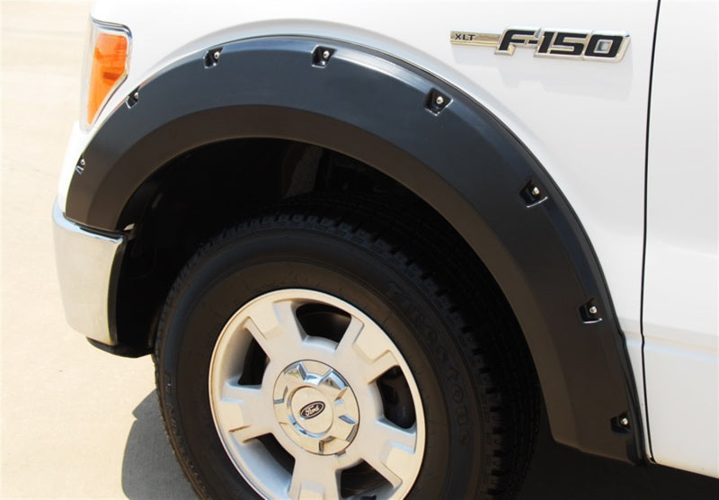 Lund Ford F-150 (Excl Raptor) RX-Rivet Style Smooth Elite Series Fender Flares - Black (4 Pc.)