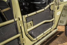 Load image into Gallery viewer, Rugged Ridge Tube Door Covers Front Pair Black Jeep Wrangler JK/JKU