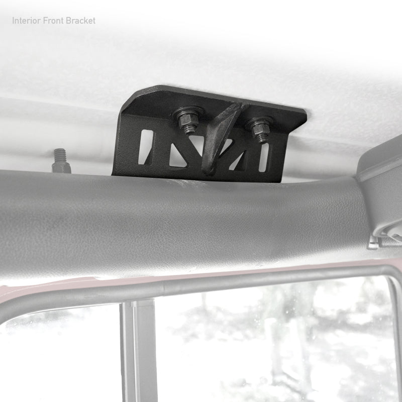 Go Rhino Jeep Wrangler JLU SRM Roll Bar Mount Kit - Tex. Blk