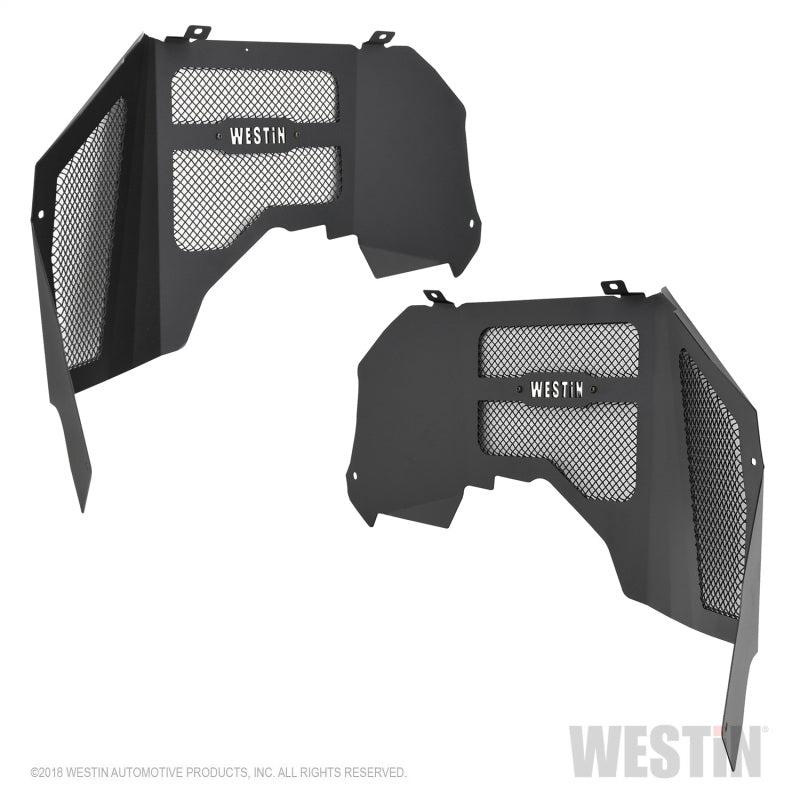Westin 18+ Jeep Wrangler JL Inner Fenders - Front - Textured Black