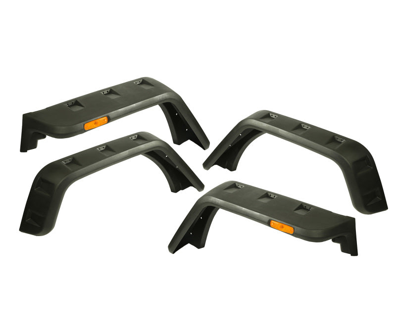 Rugged Ridge Hurricane Fender Flare Kit EU Textured Jeep Wrangler JK