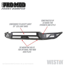 Load image into Gallery viewer, Westin 15+ Chevrolet Silverado 2500/3500 Pro-Mod Front Bumper - Textured Black