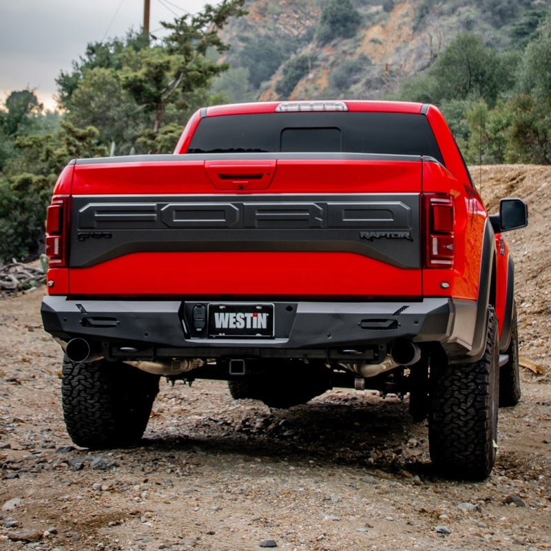 Westin 17+ Ford F-150 Raptor Pro-Series Rear Bumper - Textured Black