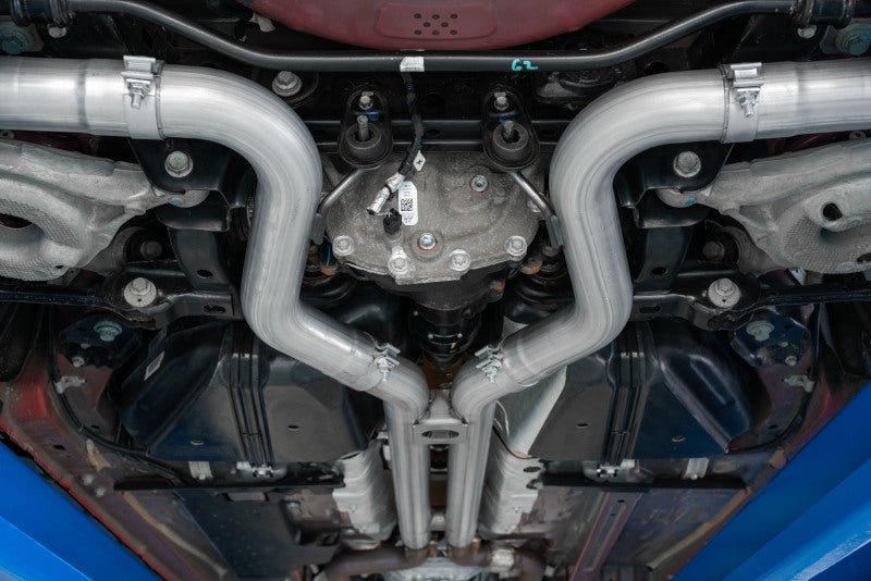 MBRP Ford Mustang GT 5.0 3in Dual Split Rear Cat Back w/ Quad 4.0in Dual Wall Tips- T304