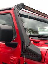 Load image into Gallery viewer, Go Rhino Jeep Wrangler JL/JLU/Gladiator JT XE Windshield Light Bar Mount - 50in Single Row