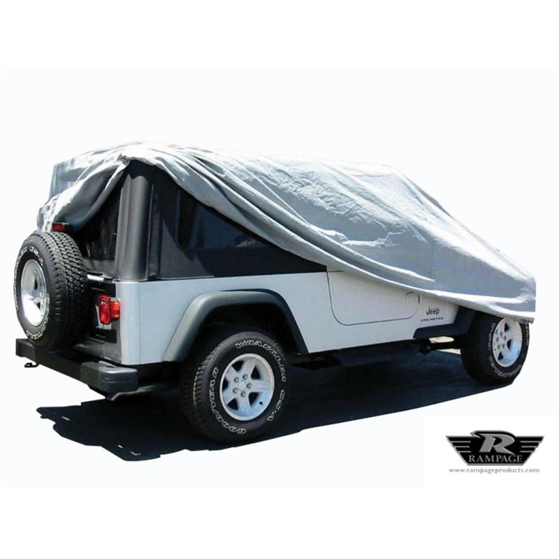 Rampage Jeep Wrangler(TJ) LJ Unlimited Car Cover - Grey