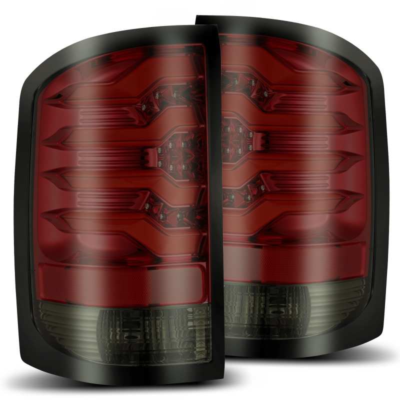 AlphaRex 14-19 GMC Sierra 1500 PRO-Series LED Tail Lights Red Smoke