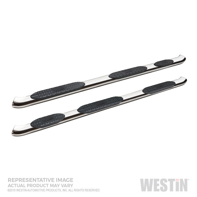 Westin Chevrolet Silverado/Sierra 1500 CC (5.5ft) PRO TRAXX 5 WTW Oval Nerf Step Bars - SS