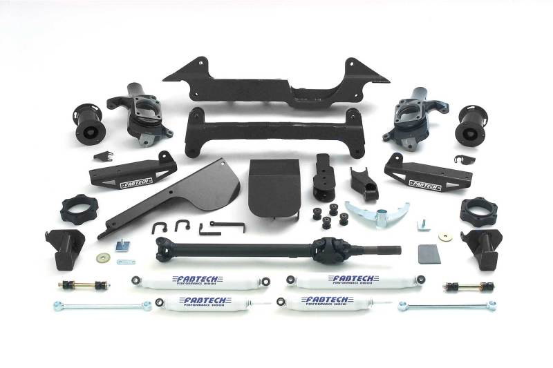 Fabtech 03-08 Hummer H2 Suv/Sut 4WD w/Rr Air Bags 6in Perf Sys w/Perf Shks