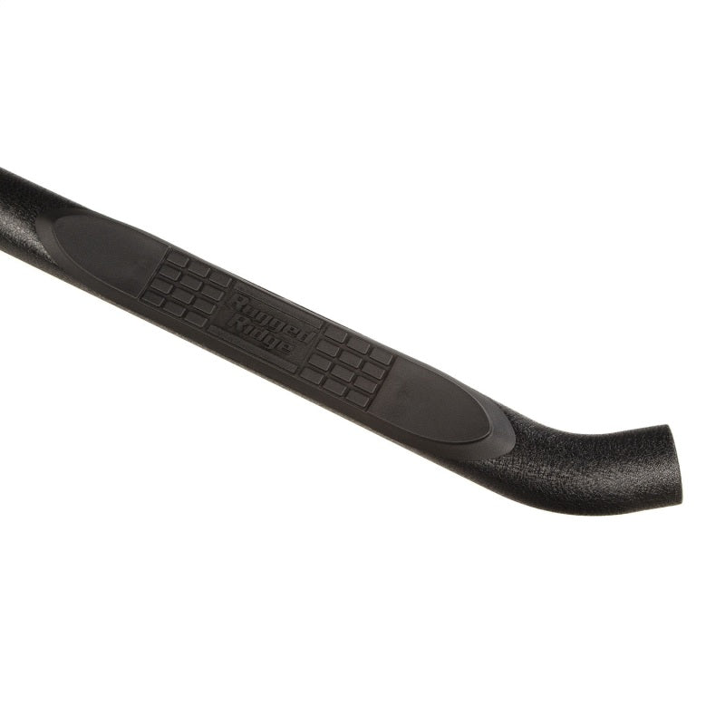 Rugged Ridge 3in Round Side Step Black Jeep Wrangler JL 4Dr