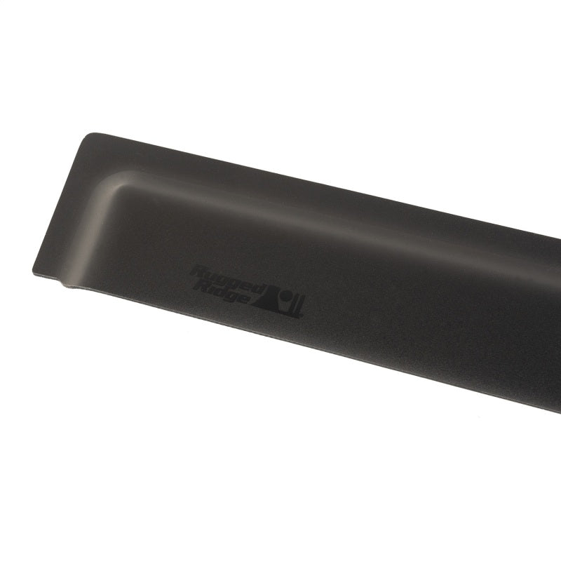 Rugged Ridge Window Visors Matte Black 2-Door Jeep Wrangler