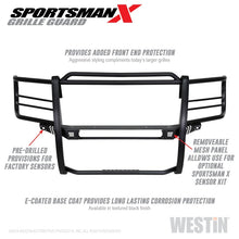 Load image into Gallery viewer, Westin 16+ Chevy Silverado 1500 Sportsman X Grille Guard - Textured Black
