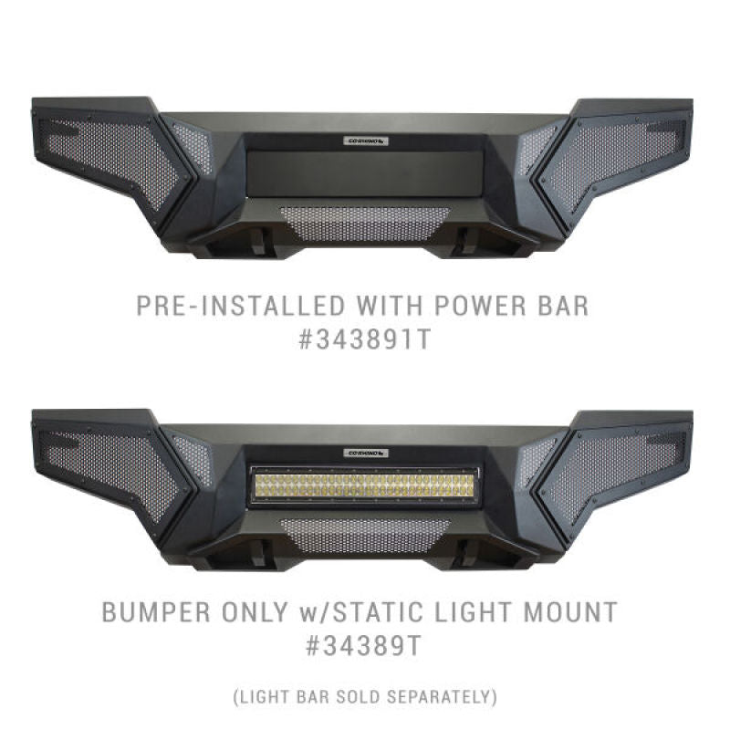 Go Rhino Toyota Tacoma Element Front Bumper with Fixed Light Bar Mount Textured Black