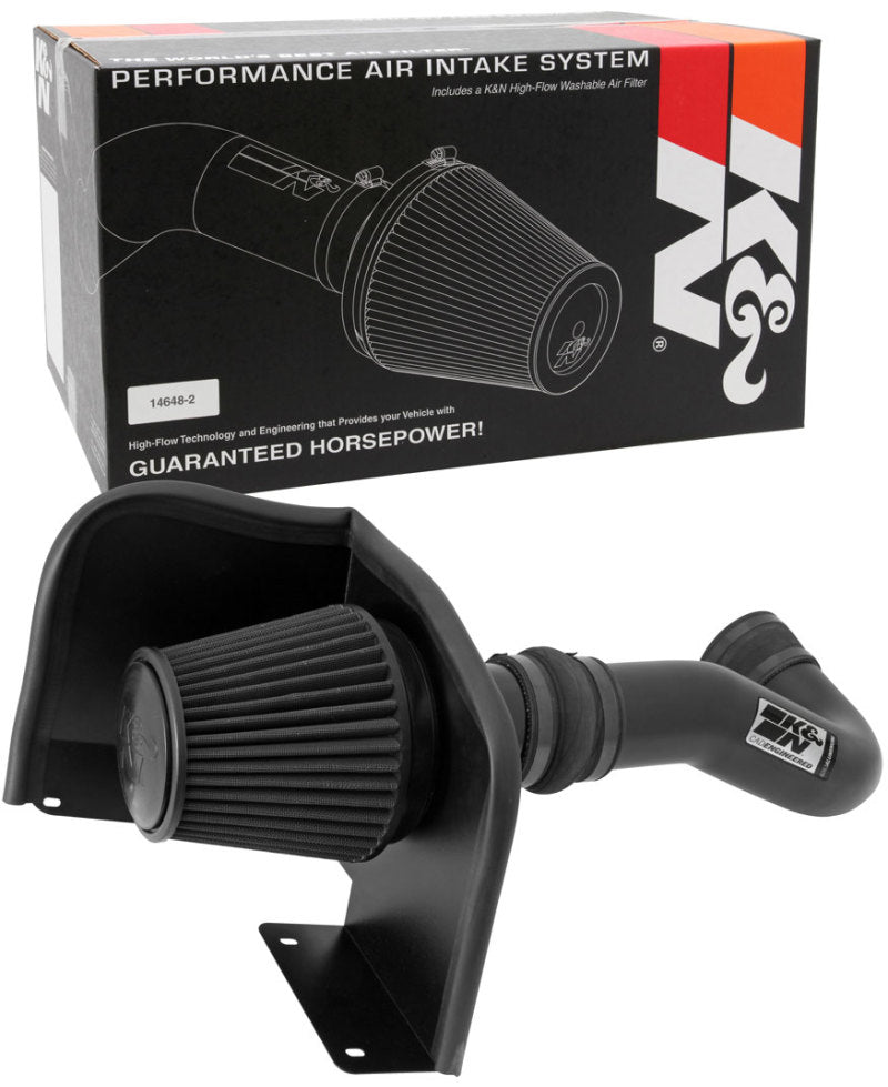 K&N Chevy Silverado 1500 4.8L/5.3L V8 / 07-08 GMC Yukon 4.8L/5.3L V8 Black Perf Intake Kit