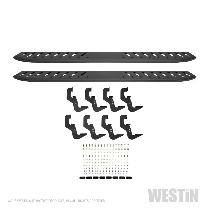 Westin Chevrolet Silverado/Sierra 1500 Crew Cab Thrasher Running Boards - Textured Black