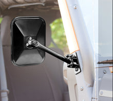 Load image into Gallery viewer, Rugged Ridge TJ JK Black Rectangular Quick Release Mirrors