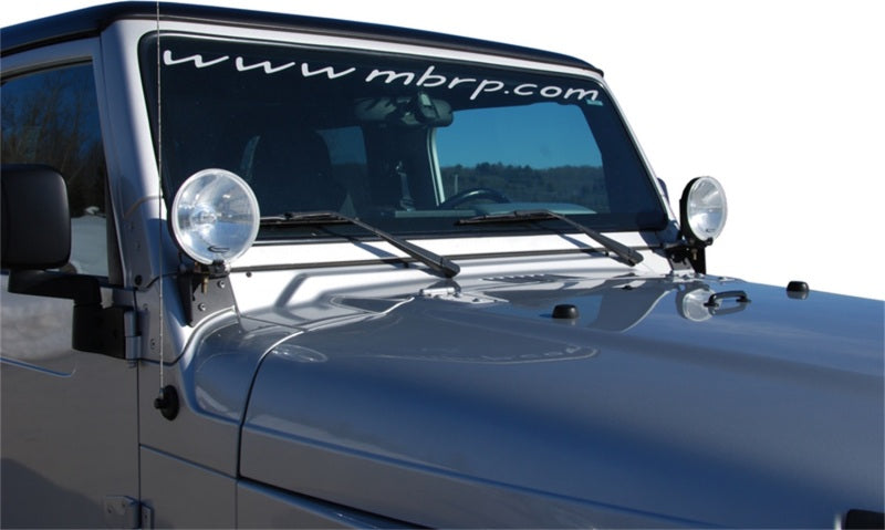 MBRP Jeep Wrangler TJ Windshield Light Bracket
