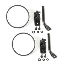 Load image into Gallery viewer, Rugged Ridge Jeep Wrangler Textured Black Round Stubby Trail Mirror Kit