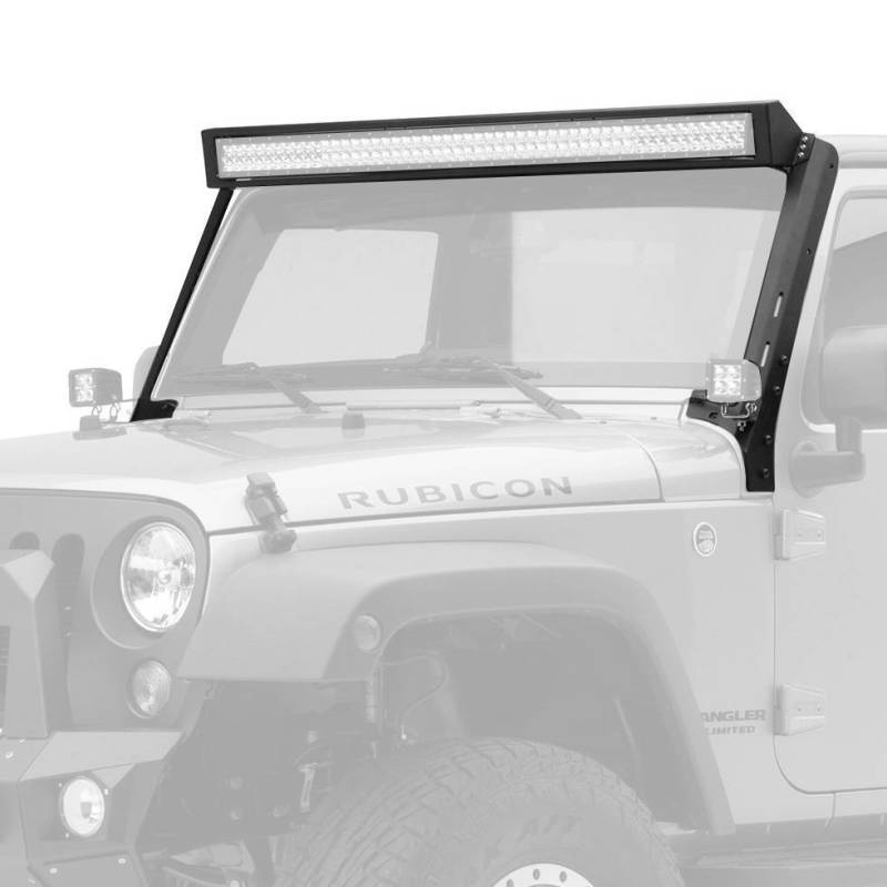 Go Rhino Jeep Wrangler JK WLF Windshield Light Mount Frame - 50in Light Bar