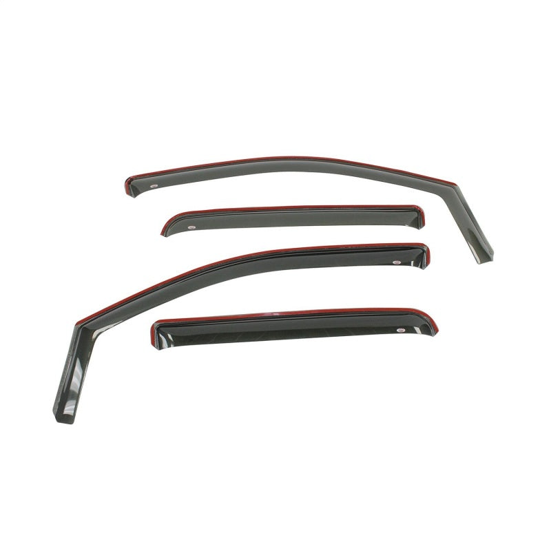 Westin 2005+ Nissan Frontier 4dr Wade In-Channel Wind Deflector 4pc - Smoke