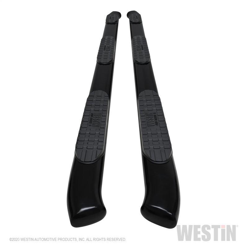 Westin Chevy Silverado 2500/3500 Crew Cab (6.5ft Bed) PRO TRAXX Oval W2W Nerf Step Bars - Black