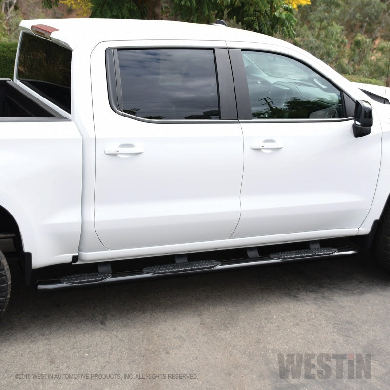 Westin Chevrolet Silverado/Sierra 1500 CC (5.5ft) PRO TRAXX 5 WTW Oval Nerf Step Bars - Black
