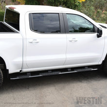Load image into Gallery viewer, Westin Chevrolet Silverado/Sierra 1500 CC (5.5ft) PRO TRAXX 5 WTW Oval Nerf Step Bars - Black