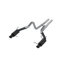 Load image into Gallery viewer, MBRP Ford Mustang GT 5.0L 3in Cat Back Dual Split Rear Street Version 4in Tips - Black