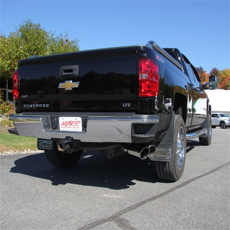 MBRP Chevy/GMC 2500/3500 4in Filter Back Dual Outlet Single Side Alum Exhaust System
