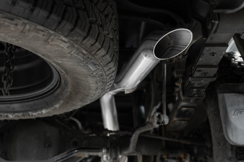 MBRP Nissan Frontier 3.8L 3in Tip 3in Cat Back Turndown Exit Street Profile - Aluminized Steel