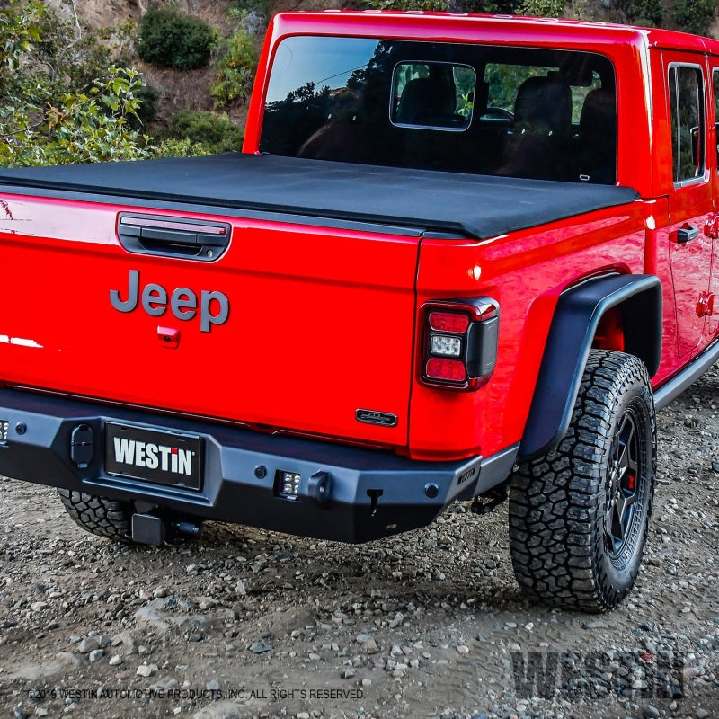 Westin Jeep Gladiator Tube Fenders - Rear - Textured Black