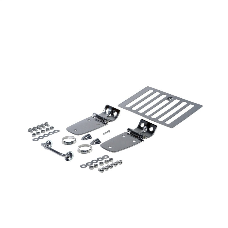 Rugged Ridge Jeep Wrangler Stainless Steel Complete Hood Dress Up Kit