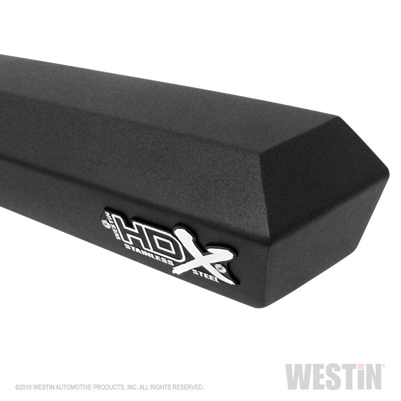 Westin 07+ Toyota Tundra DC HDX Stainless Drop Nerf Step Bars - Tex. Blk
