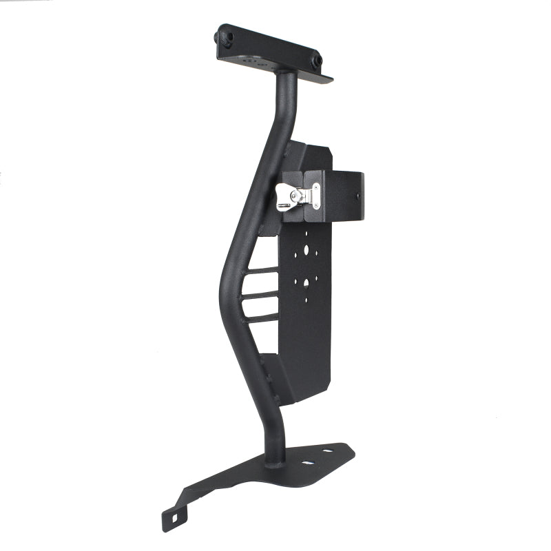 Go Rhino Jeep Wrangler JL/JLU/JT Front Fender Jack Mount for Hi-Lift Jack - Tex. Blk