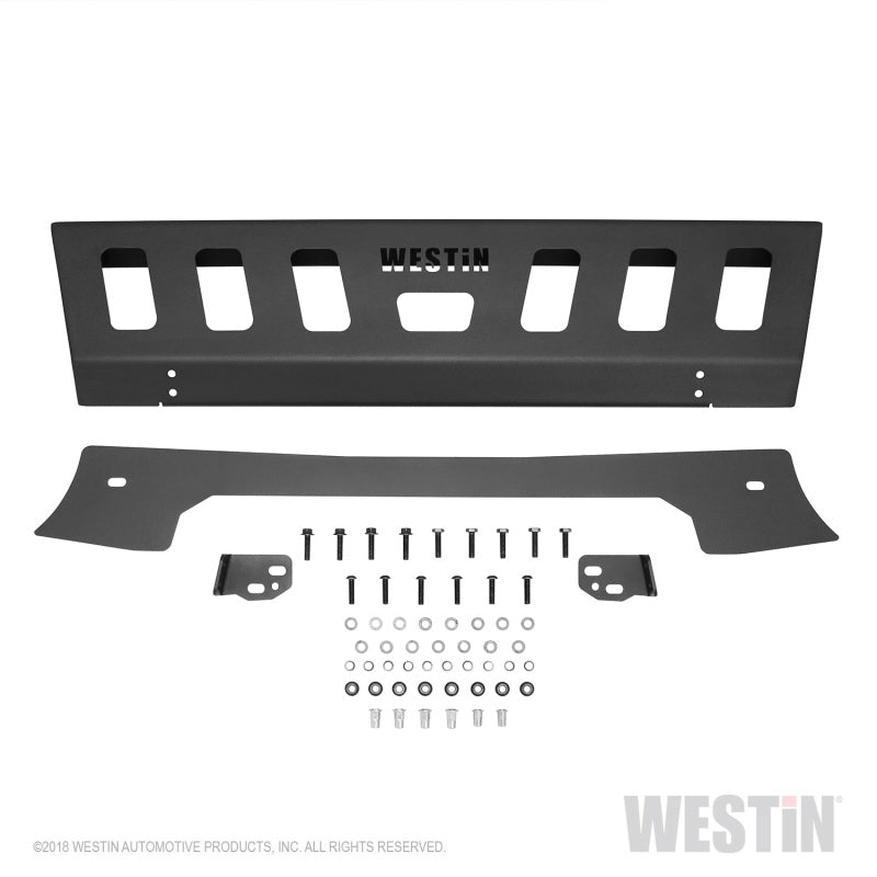 Westin 18+ Jeep Wrangler JL Front Bumper Skid Plate - Textured Black