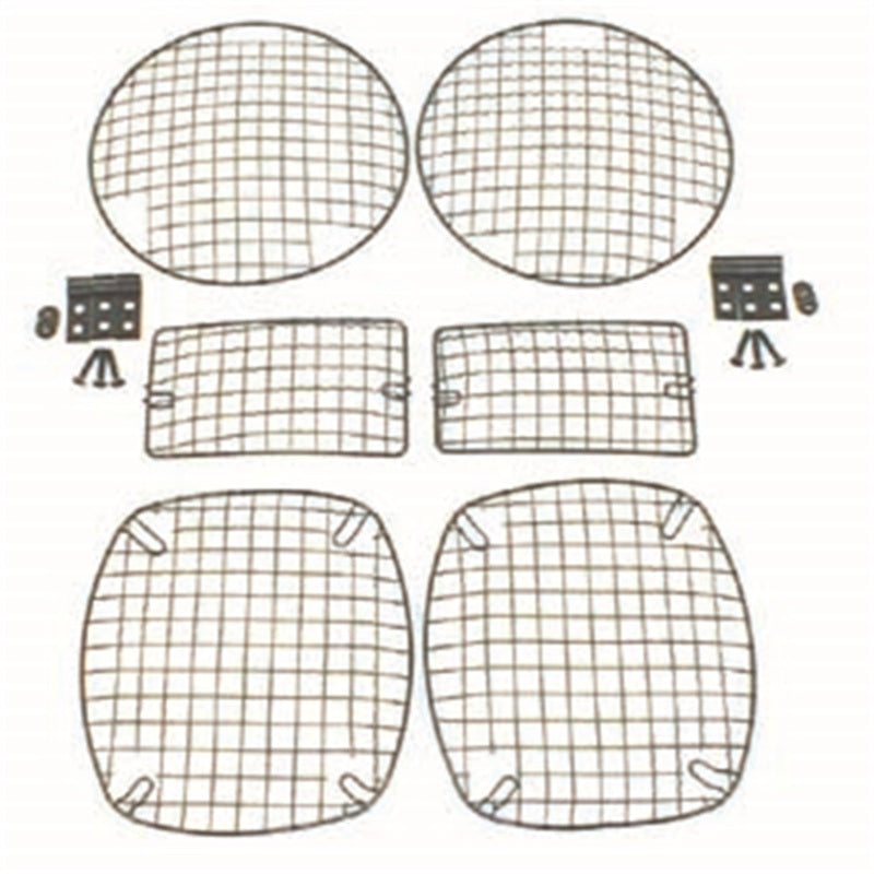 Rugged Ridge Jeep Wrangler TJ Black Stone Guard Set