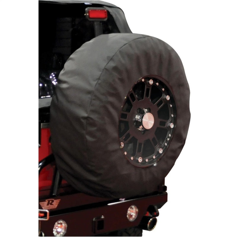 Rampage Universal Tire Cover With 17 Inch Window - Black Diamond
