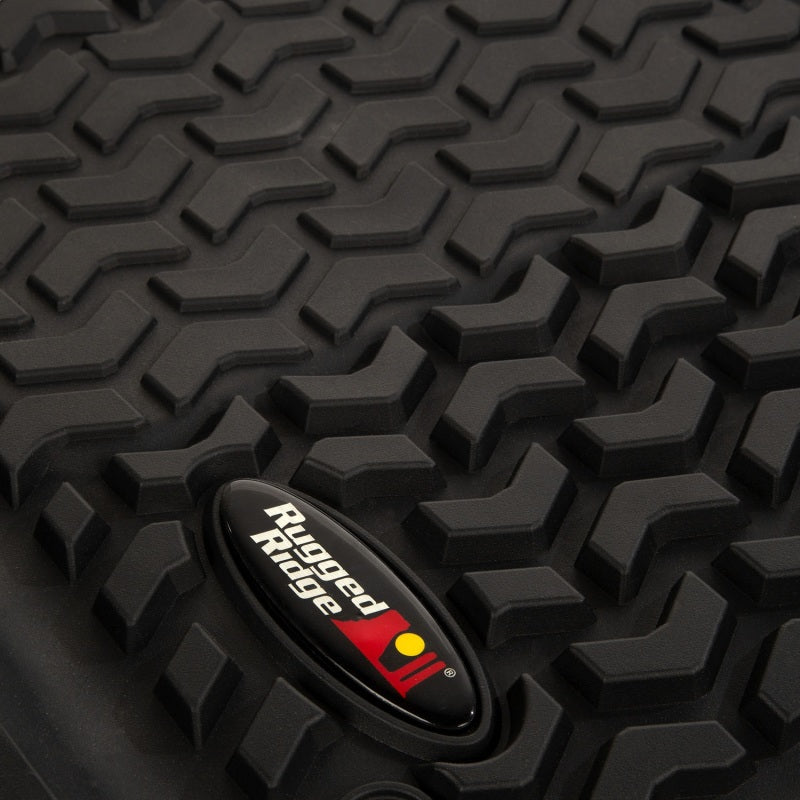 Rugged Ridge Floor Liner Front Black Jeep Wrangler 2020 Gladiator JL / JT