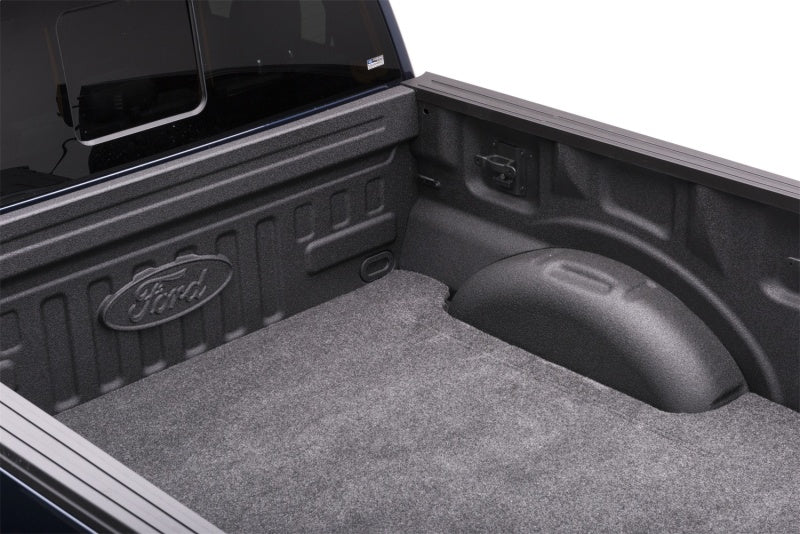 Honda Ridgeline with BedRug 2-piece floor mat installed in the truck bed