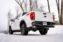 Load image into Gallery viewer, MBRP Ford Ranger 2.3L 3in Dual Split Rear Outlet 4in OD Tips Black Coated Cat Back Exhaust