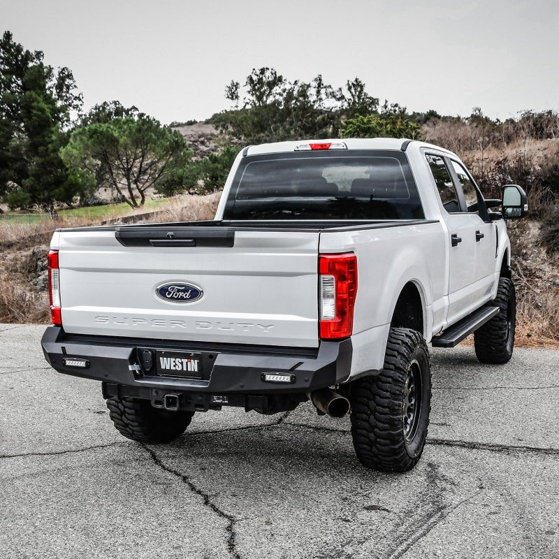 Westin 17+ Ford F-250/350 Pro-Series Rear Bumper - Textured Black