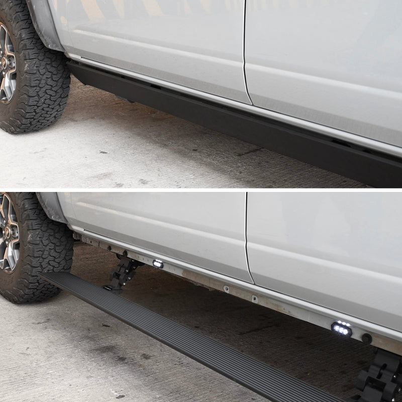 Go Rhino Ram 1500 QC / Ram 1500 QC 4dr E-BOARD E1 Electric Running Board Kit - Tex. Blk