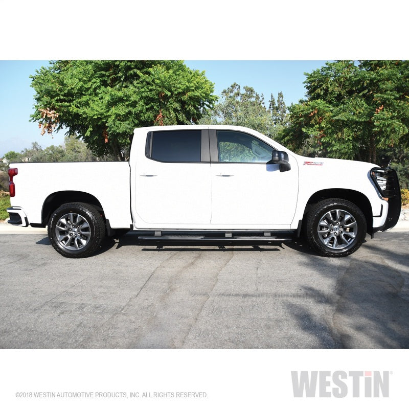 Westin Chevrolet Silverado/Sierra 1500 Crew Cab Non LD PRO TRAXX 4 Oval Nerf Step Bars - Black