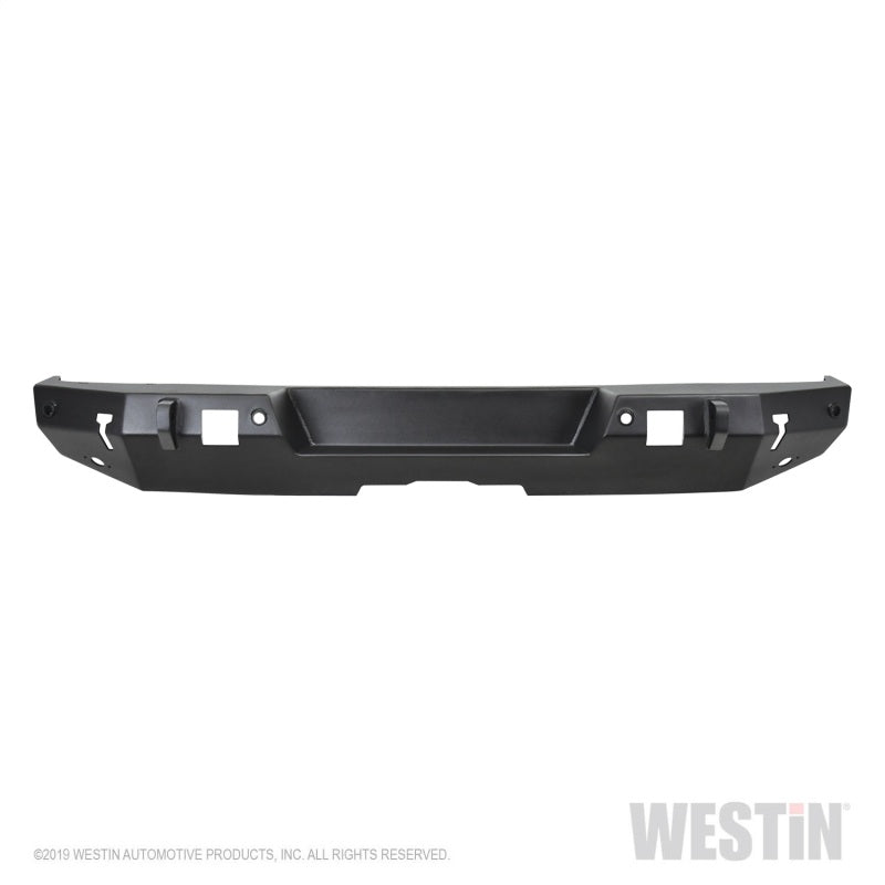Westin 18+ Jeep Wrangler JL WJ2 Rear Bumper w/  Sensors (Excl. Wrangler JK) - Textured Black