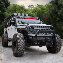 Load image into Gallery viewer, Go Rhino Xplor Blackout Combo Series Dbl Row LED Light Bar w/Amber (Side/Track Mount) 40in. - Blk